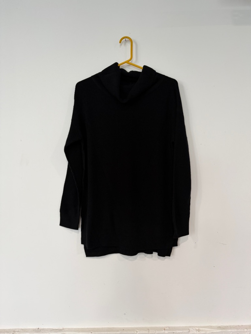 Michael Stars Cashmere Blend Black Cowl Neck Knit Sweater